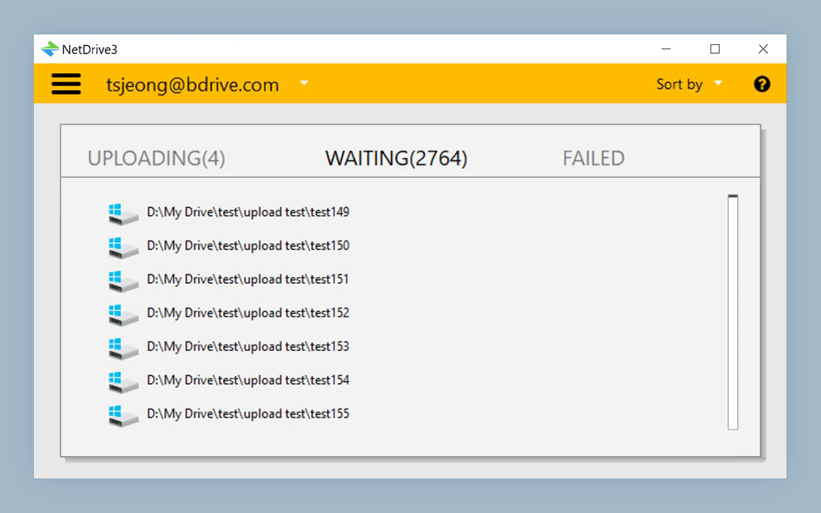 NetDrive 后台上传功能